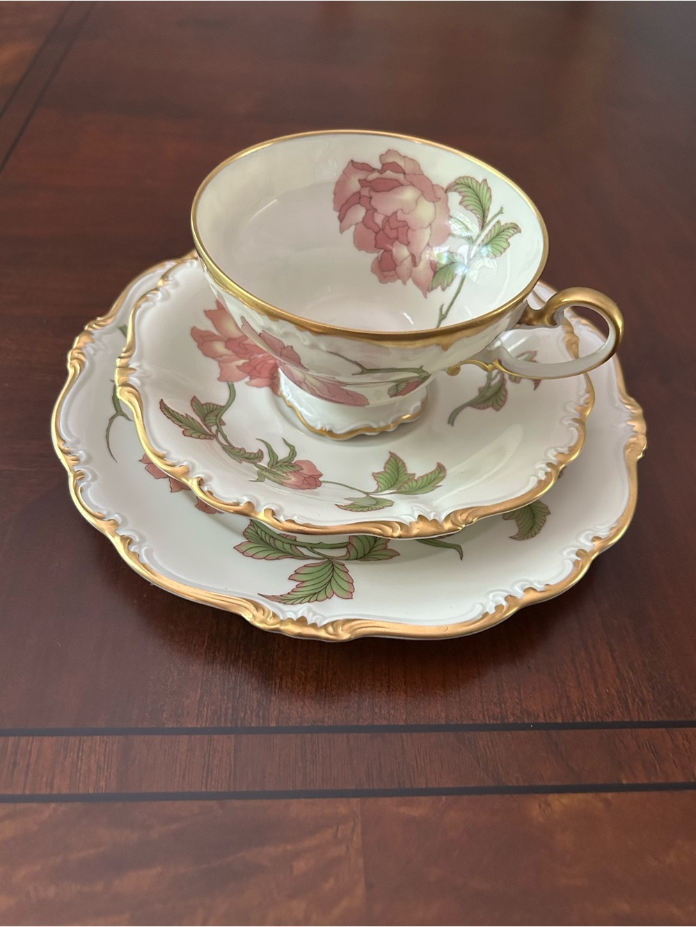 Rosenthal Selb Germany Pompadour  Rigoletto Pompadour Trio Set